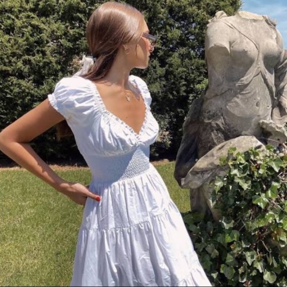 Weworewhat Danielle Bernstein White Poplin Dress size XS